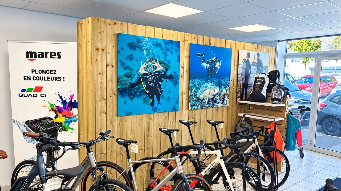 L'espace vélo du magasin Vélocean à Amiens